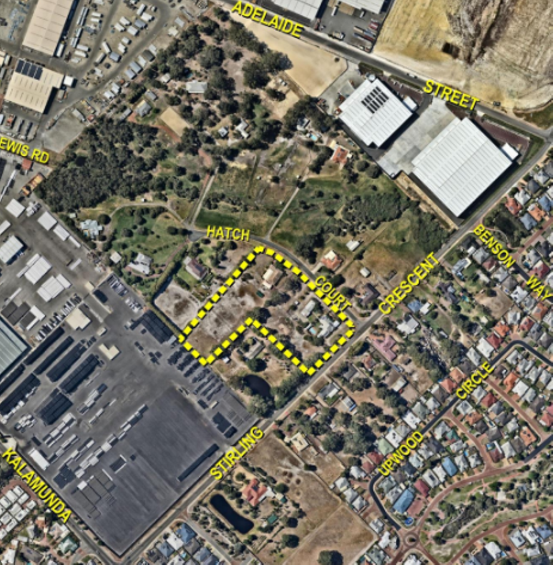 Notice of Development Application - Lots 16 (37) Stirling Crescent, 8 (14) Hatch Court, High Wycombe