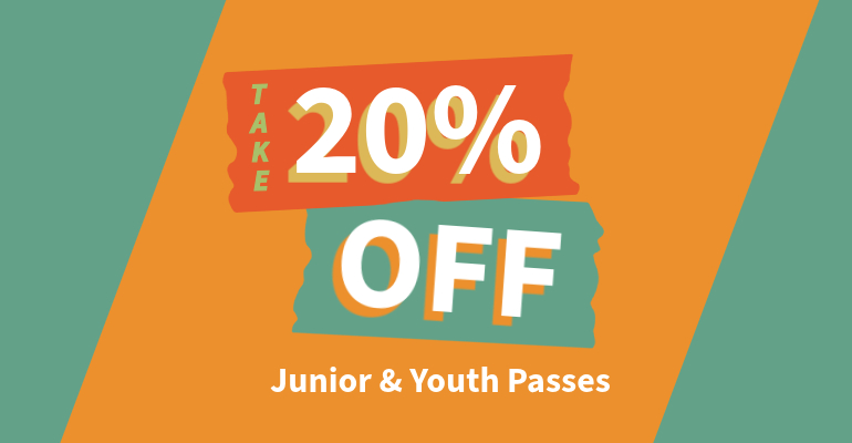 Take 20% OFF Junior and Youth passes!