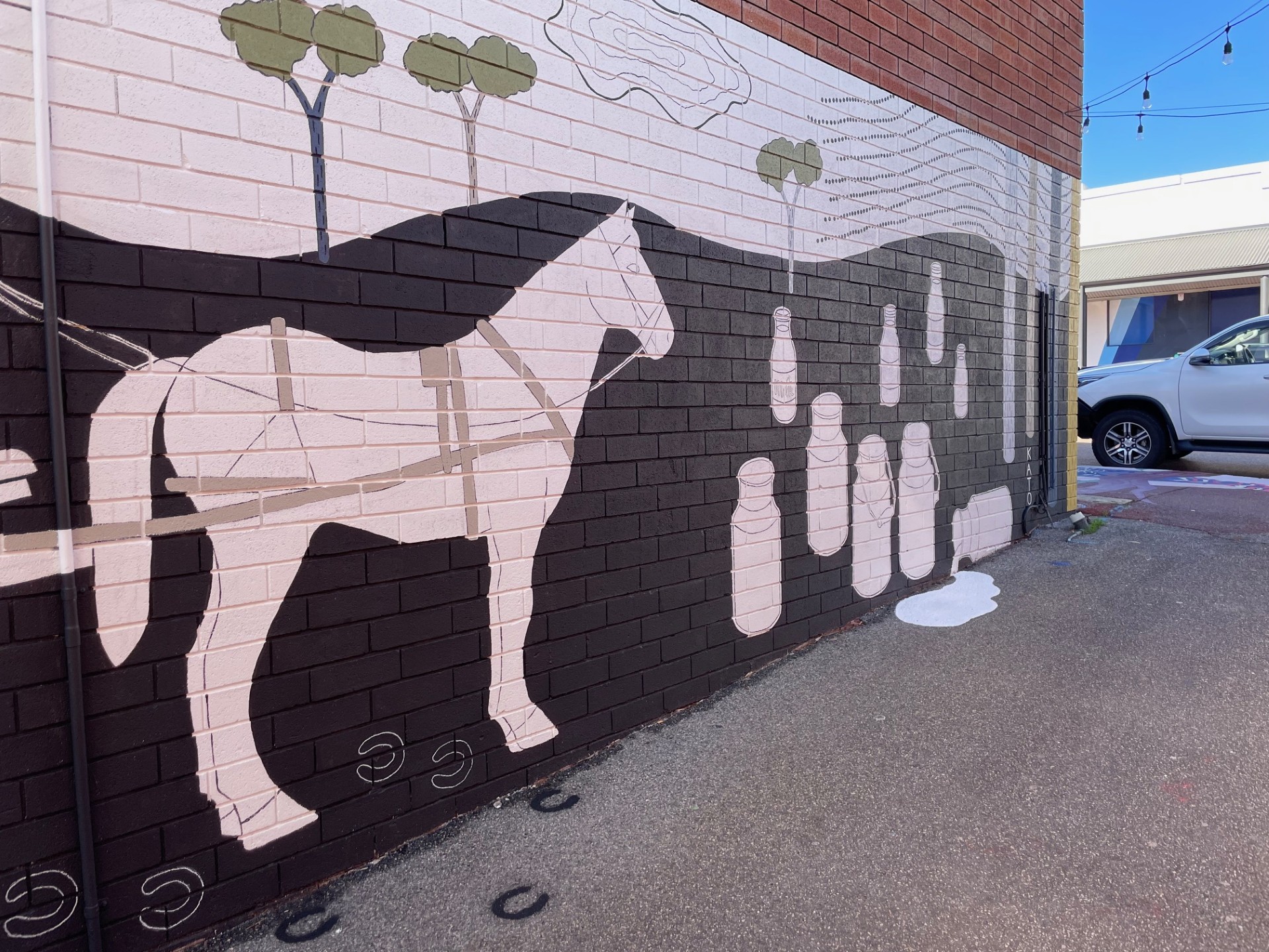 Haynes Street Mural – Observation of time by KATO