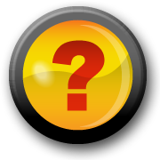 Round question mark button yellow