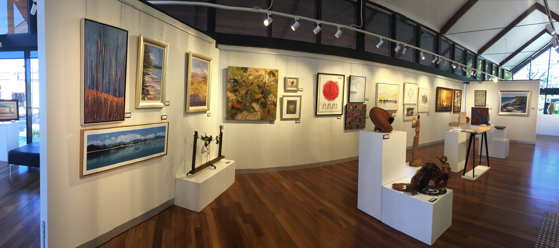 Zig Zag Gallery with Lions Club Art pieces from the 2018 exhibition