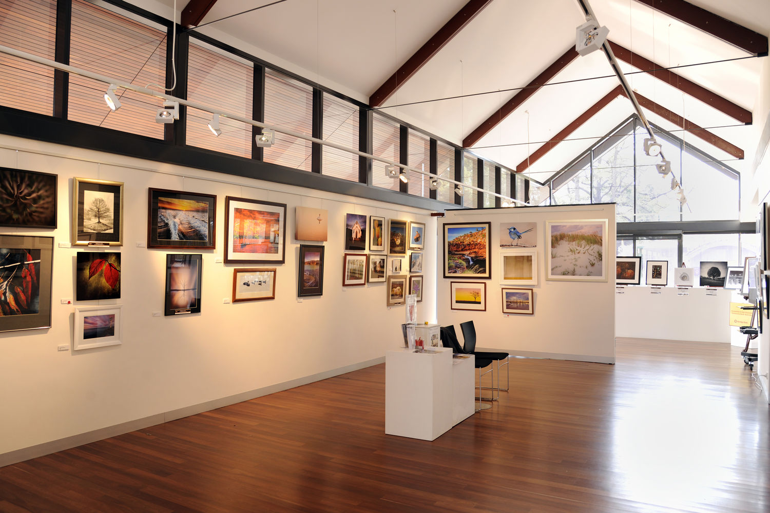 Interior View of the Zig Zag Gallery during one of the exhibitions