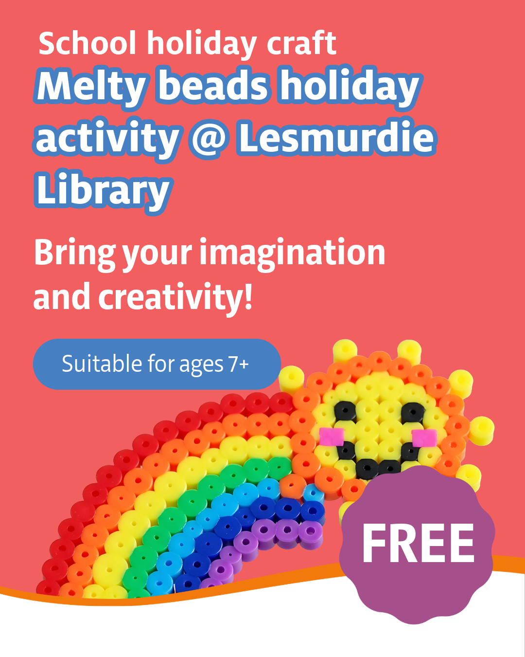 Melty beads holiday activity @ Lesmurdie Library