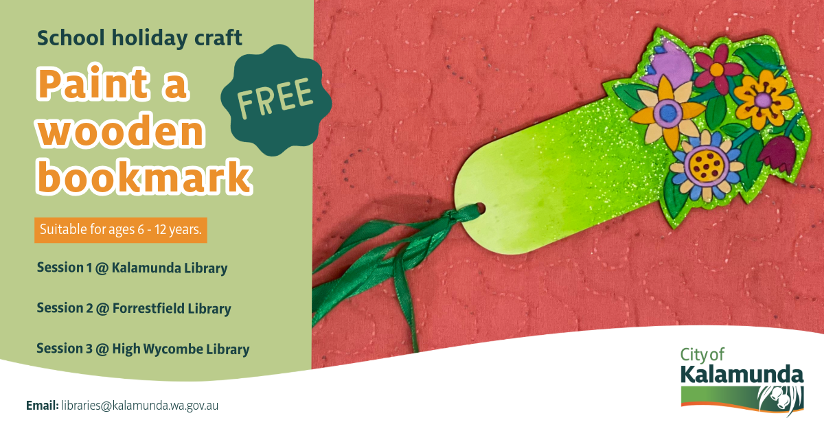 Paint a Wooden Bookmark - Session 1