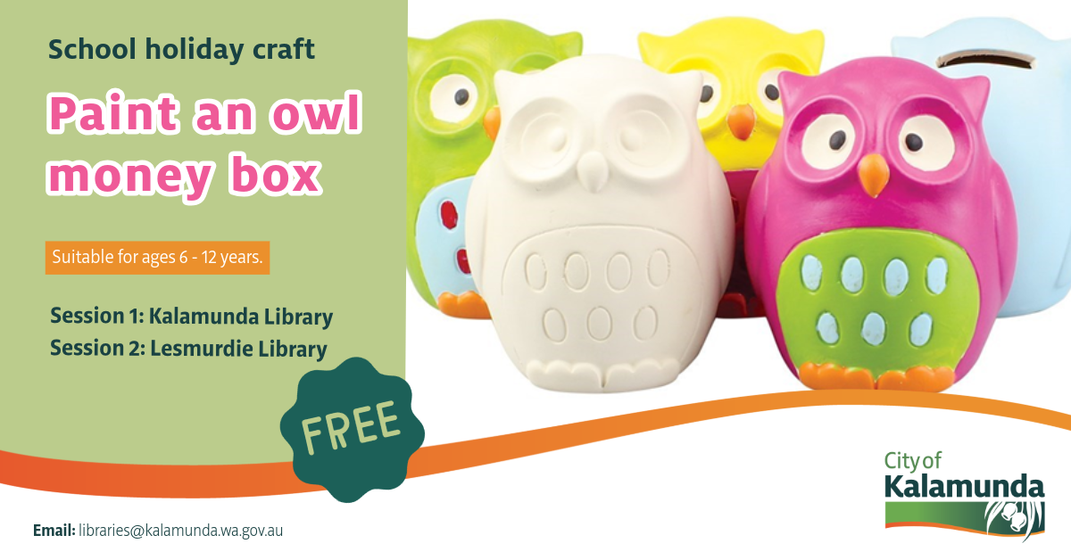 Paint an Owl Moneybox - Session 1