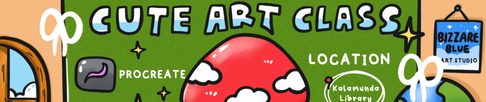kawaii-style art work shop at kalamunda library 2025