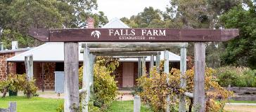 View of the Falls Farm house from the vineyard