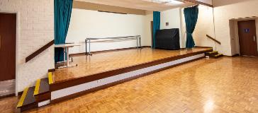 View of the stage in the main hall at Jack Healey Centre located in Kalamunda