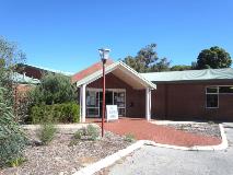 Entrance to High Wycombe Library located on Markham Road in High Wycombe