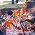 Fire pit at Maamba Reserve at Hartfield Park located in Forrestfield