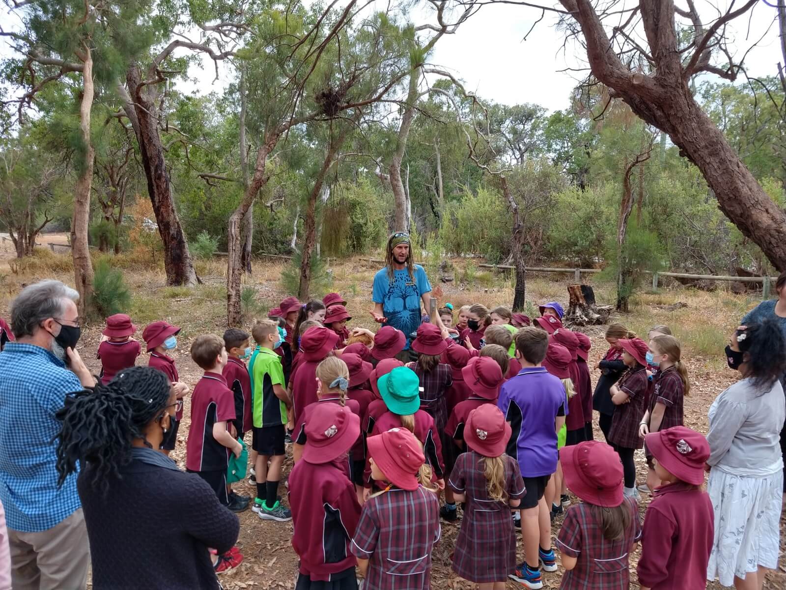 Walliston Primary School during a conservation experience as part of the City's Adopt-A-Patch program