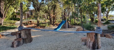 Slide and rope at at Gladys Newton Park in High Wycombe