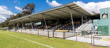 Spectator stand for the Forrestfield Soccer Club located at Hartfield Park 