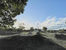View of BMX track from footpath at Ray Owen