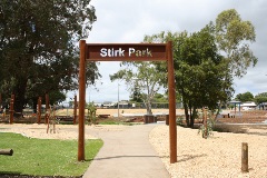 Stirk Park sign