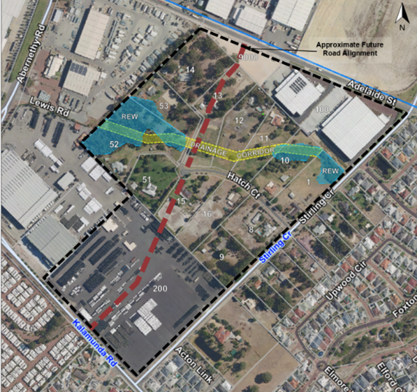 Figure 1 Boundary and Conceptual Road