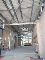 View of the internal ducting during the construction of Kalamunda Community Centre in August 2020