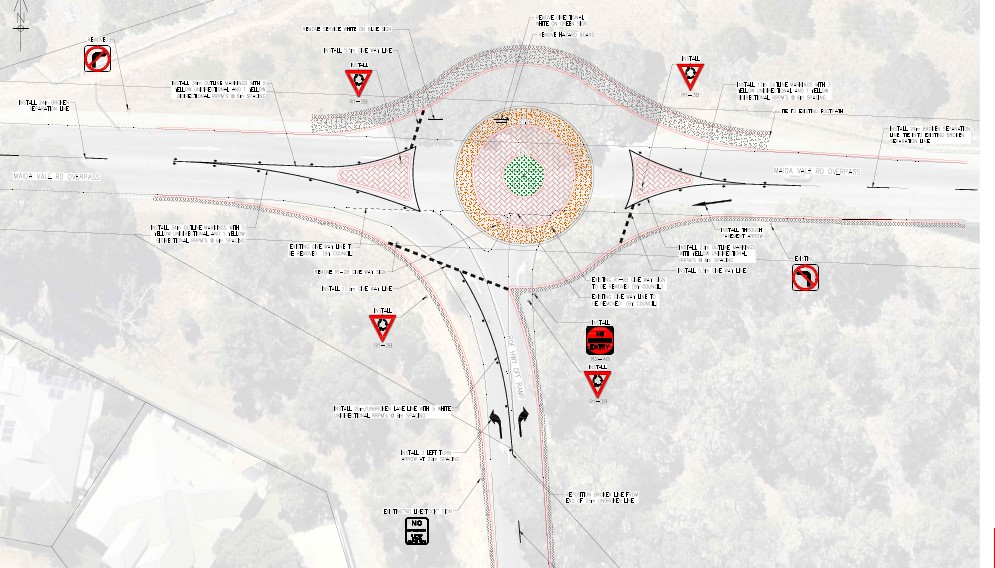 Plan of Maida Vale Road and Roe Highway off ramp road upgrades