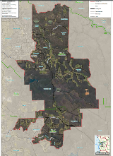 Pickering Brook study area map from the 2022 Report