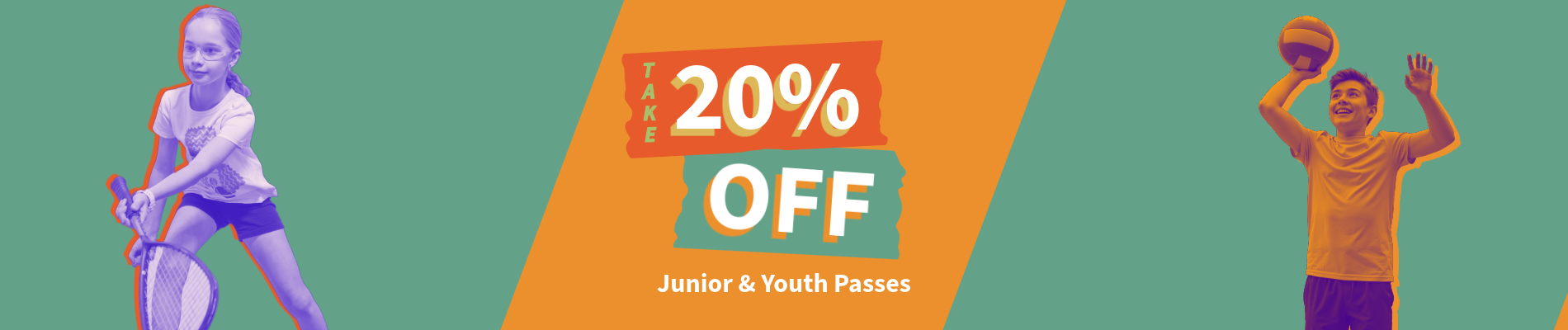 Take 20% OFF Junior and Youth passes!