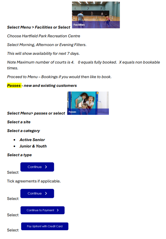 Squash Court Hire availability