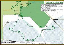 Map detailing Channel 10 walk trail