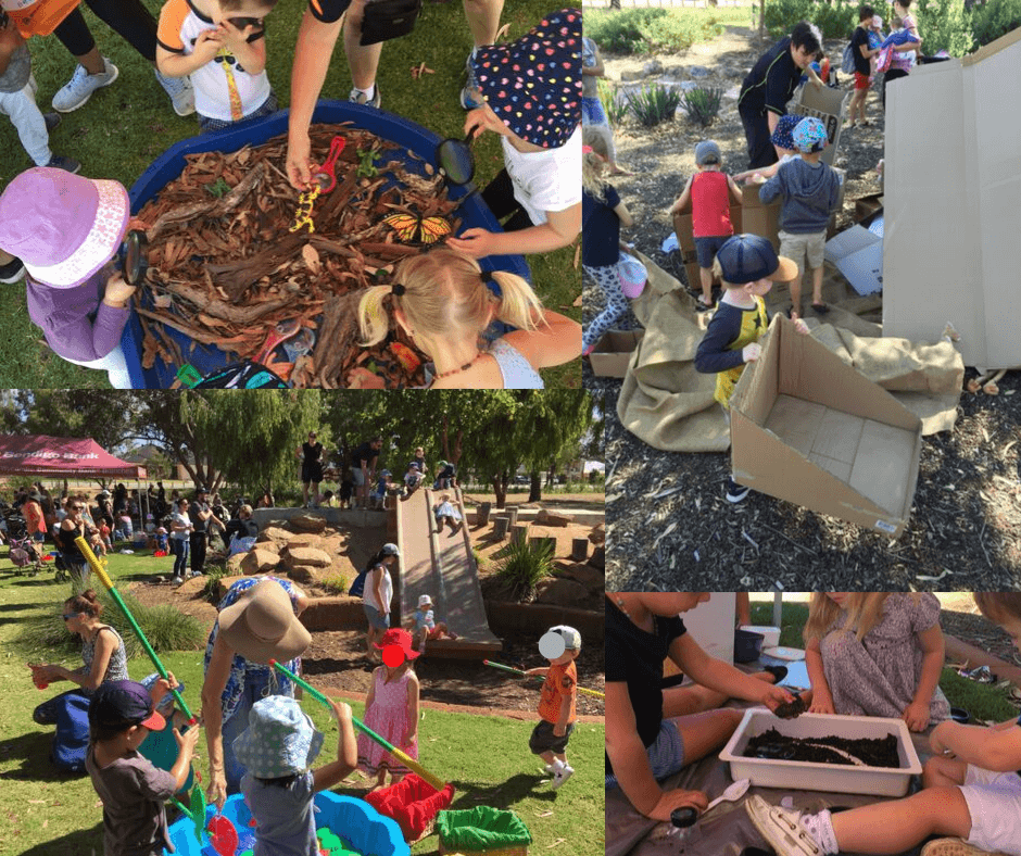 Collage of a variety of youth activities being held in the City of Kalamunda