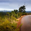 City views from Zig Zag Scenic Drive from the road