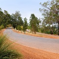Close up view of a Zig Zag Scenic Road corner